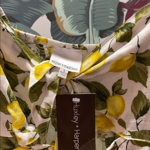 NWT Midi slit lemon dress